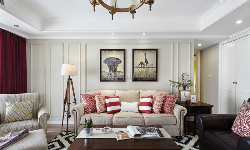 美式风格客厅设计 美式风格客厅家具图片