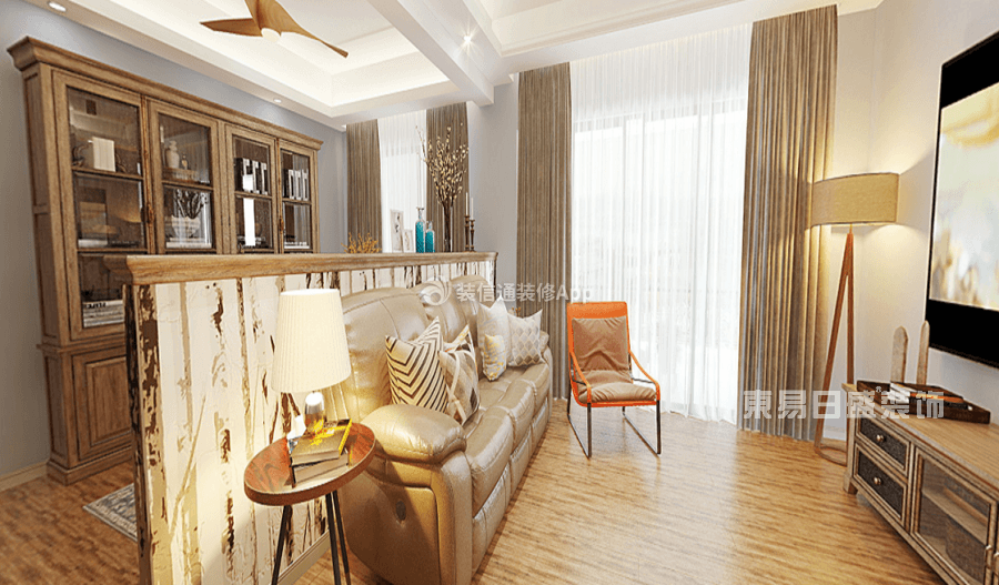  2020现代风格客厅背景效果图 2020现代风格客厅窗帘