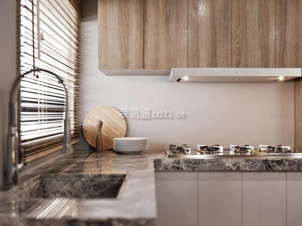 现代简约厨房装修效果图