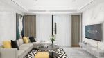 万科四季花城110平米现代轻奢三居室装修案例