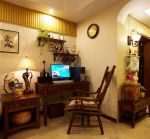 启昌中央华府121平米美式田园风三居室装修案例