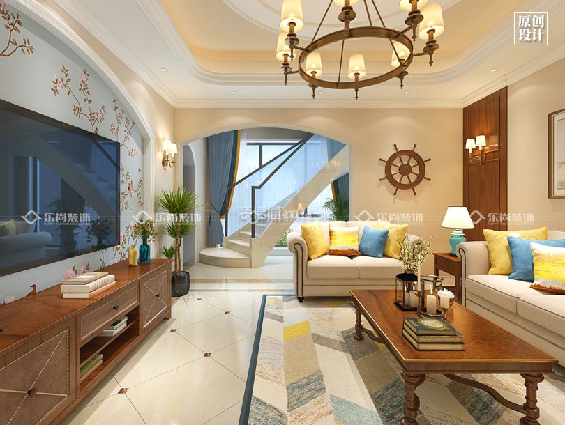 美式风格客厅图片 美式风格客厅效果图 