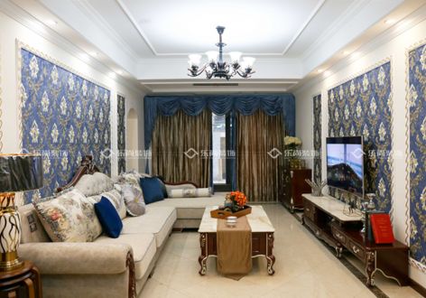 恒大优活城三居130平美式风格装修案例