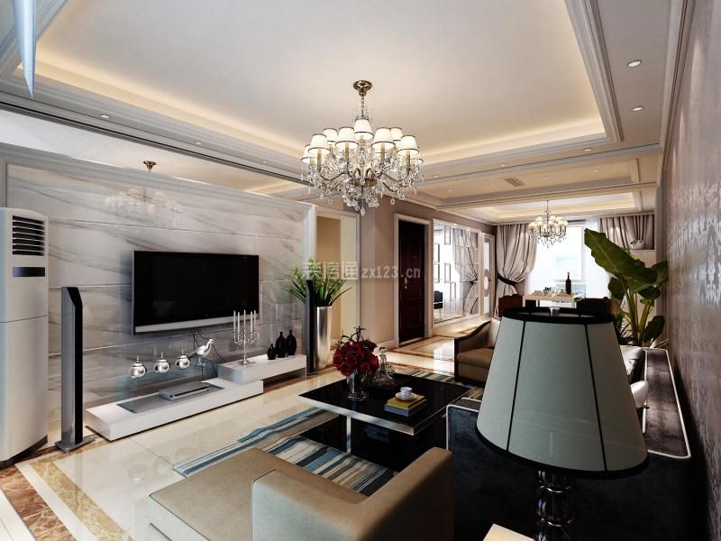 新古典客厅装修图片 新古典客厅装修效果图欣赏