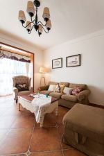 望江阁82平米田园风格三居室装修效果图