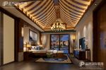 保利小泉300平米小户型中式风格装修设计效果图