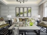 恒大御景半岛125平三居欧式风格装修案例