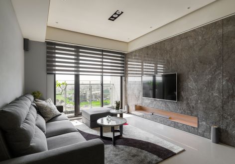 瀚恩悦园121平现代风格装修案例