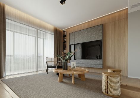 中新城上城128平北欧风格装修案例