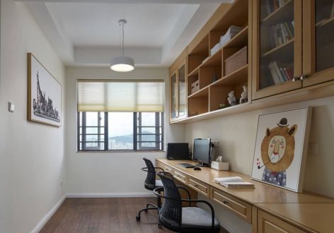 爱情天宸万璟美式风格120平米四室两厅装修案例