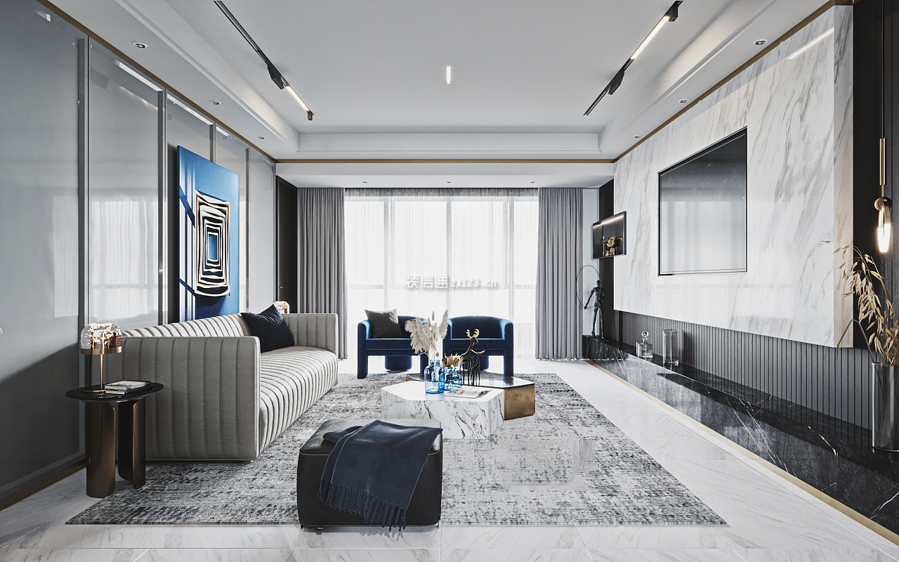 轻奢风格客厅装修 轻奢风格客厅装修设计图