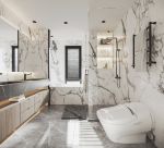 嘉陵江天192平现代风格装修案例