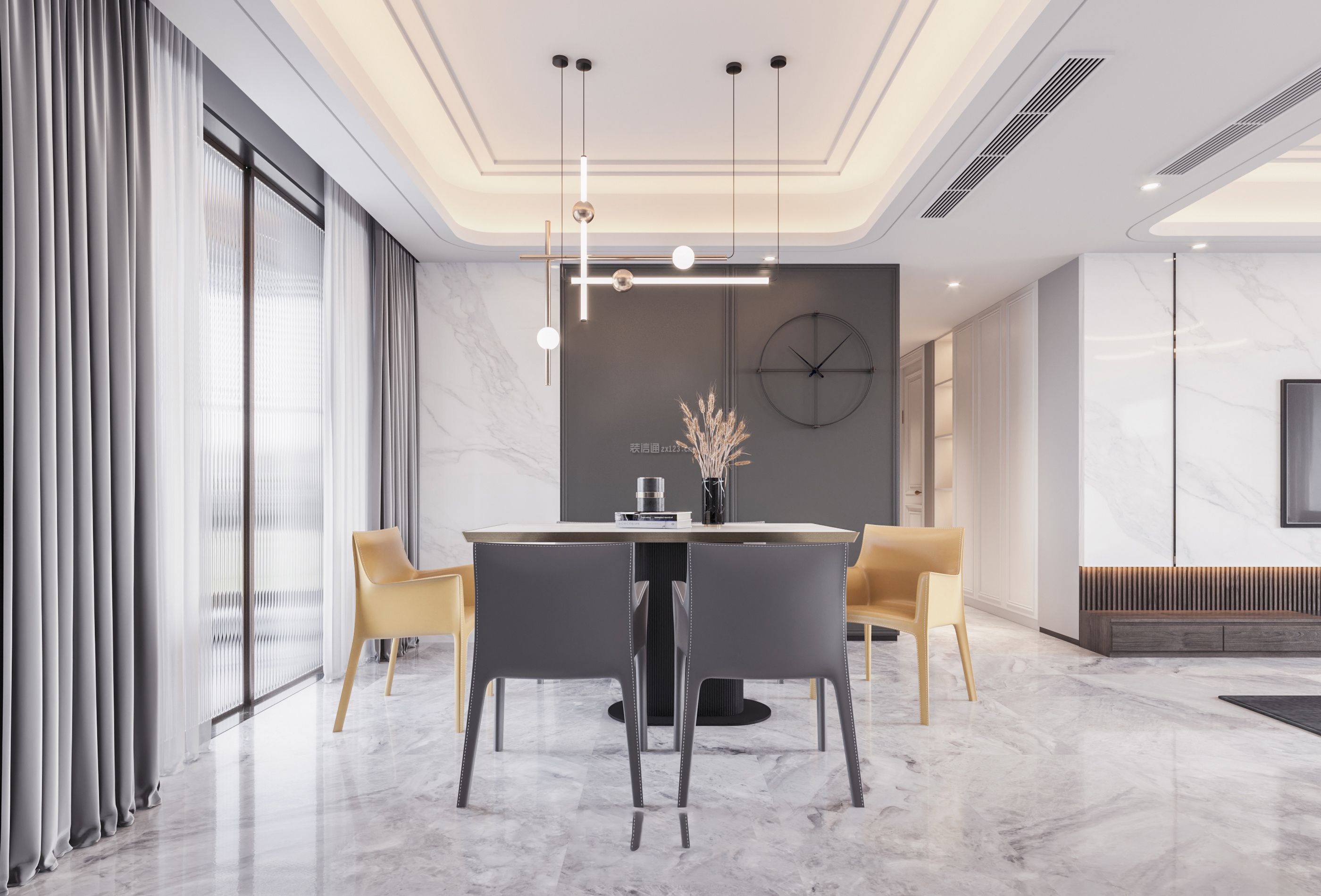 现代风格餐厅装修效果图 现代风格餐厅装修效果图大全 现代风格餐厅装修