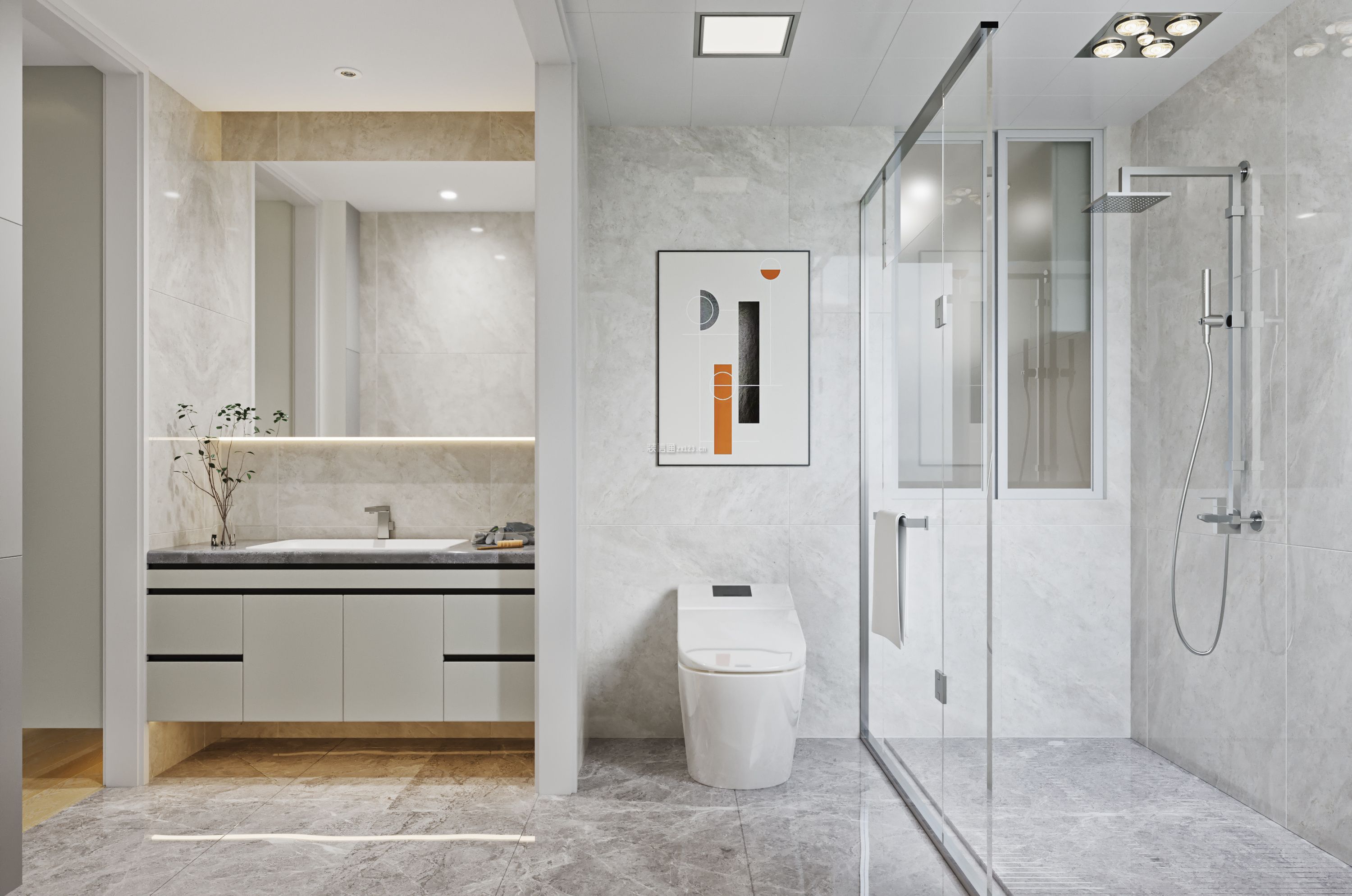 现代风格卫生间装修 现代风格卫生间图片 现代风格卫生间