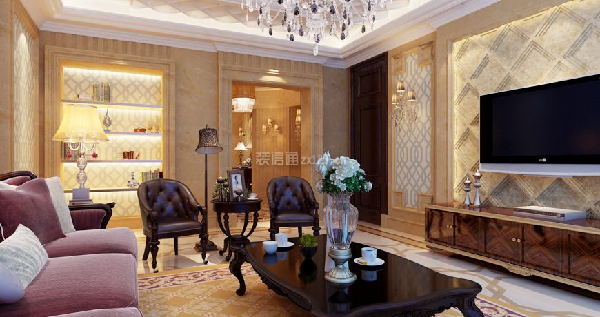 新古典客厅装修效果图欣赏 新古典客厅装修图片