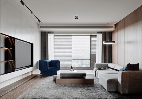 溯源阁122平现代风格装修案例