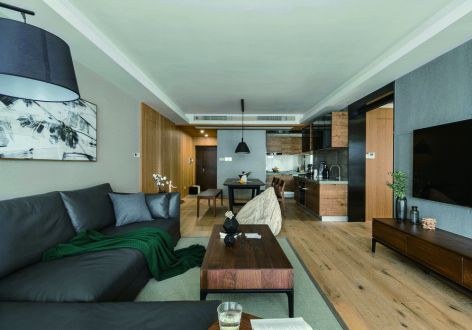 龙湖昱湖壹号铂岸122平美式风格装修案例