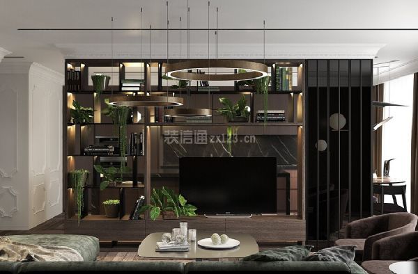 墨绿色家居设计效果图