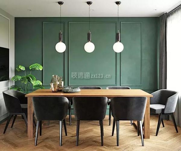 墨绿色家居设计效果图