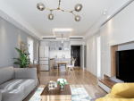 华润凤凰城108平简美风格装修案例