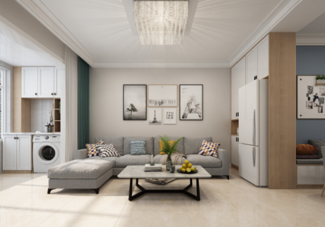 星悦·礼玉金湾134平北欧风格装修案例