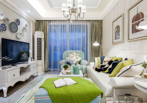 金科绿韵康城122平北欧风格装修案例