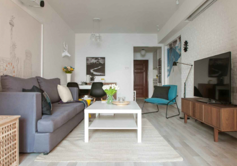 龙湖紫都城130平简约风格装修案例