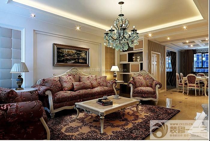 新房客厅 石膏板吊顶 